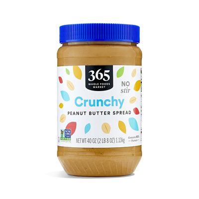 365 by Whole Foods Market, Crunchy Peanut Butter Spread, No Stir, 40 Ounce