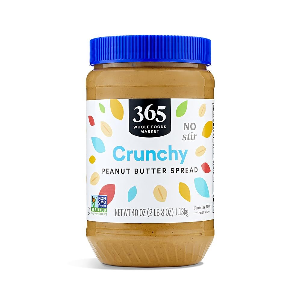 365 by Whole Foods Market, Crunchy Peanut Butter Spread, No Stir, 40 Ounce