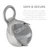 CURVD Premium Carrying Case  Durable Travel Keychain Container, Medicine Pill Organizer & Travel Pill Box, Small Waterproof Holder for Pills, Earplugs, Jewelry, Compatible with Loop, Vibes & Eargasm view 4