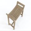 Patented Asia Ascend-Mist Teak Shower Bench with Elevated Height view 2