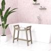 Patented Asia Ascend-Mist Teak Shower Bench with Elevated Height view 3