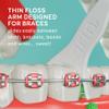 GRIN Braces Flosser, Floss Picks Designed for Braces, 60 Count, Dental Flossers, Recycled Plastic, Ortho Approved, Premium Thin Floss, Includes Handy Wax Scraper and Pick view 4