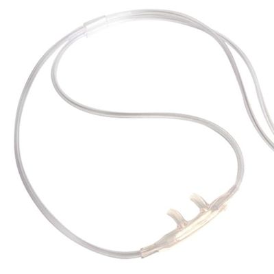 Salter Labs 7Ft Salter Style Adult Oxygen Nasal Cannula with Safe 3-Channel Design, Thread Grip Connector 16SOFTTG-7