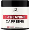 DEDICAD L-Theanine 200mg Capsules & Pure Caffeine Pills 200mg - Smart Smooth Energy Production, Alertness, Cognitive & Focus Clarity Supplement - 120 Capsules for 4 Months - Non-GMO & Gluten Free view 1