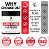 DEDICAD L-Theanine 200mg Capsules & Pure Caffeine Pills 200mg - Smart Smooth Energy Production, Alertness, Cognitive & Focus Clarity Supplement - 120 Capsules for 4 Months - Non-GMO & Gluten Free view 4