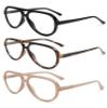 AMOMOMA 3 Pack Retro Oversized Aviator Reading Glasses for Women Men,Classic Large Reader Blue Light Computer Frame AM6111 C1+C2+C4 1.0 X view 3