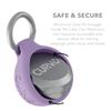 CURVD Premium Carrying Case  Durable Travel Keychain Container, Medicine Pill Organizer & Travel Pill Box, Small Waterproof Holder for Pills, Earplugs, Jewelry, Compatible with Loop, Vibes & Eargasm view 4