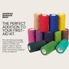 12 Rolls Colorful Set of Self Adhesive Bandage Wrap, Vet Tape, 4" Wide X 5 Yards Long (12 Colors) view 2