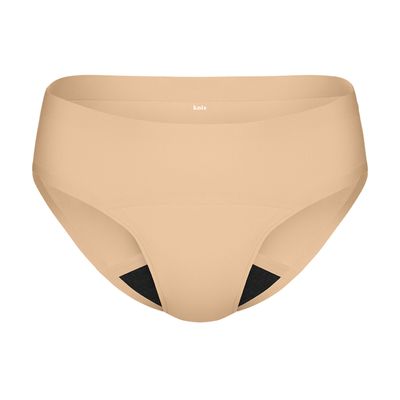 KNIX Super Leakproof Bikini - Period Underwear for Women - Machine Washable, Reusable - Warm Sand, X-Large (1 Pack)