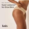 KNIX Super Leakproof Bikini - Period Underwear for Women - Machine Washable, Reusable - Warm Sand, X-Large (1 Pack) view 2