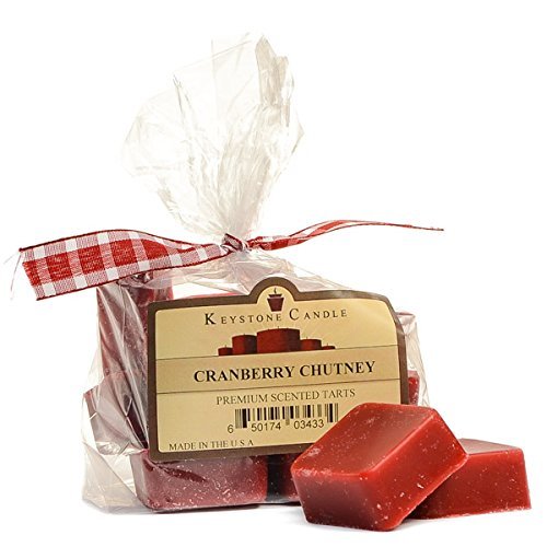 3 Bags of Cranberry Chutney Scented Wax Melts Candle for Wedding/Dinner, Holiday Event, Home Decoration, 6 oz, 1 15/16 in. Wide x 5/8 in. Thick per Piece, 1 Bag of 10 Pieces