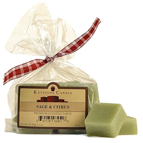 3 Bags of Sage & Citrus Scented Wax Melts Candle for Wedding/Dinner, Holiday Event, Home Decoration, 6 oz, 1 15/16 in. Wide x 5/8 in. Thick per Piece, 1 Bag of 10 Pieces