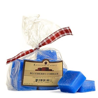 3 Bags of Blueberry Cobbler Scented Wax Melts Candle for Wedding/Dinner, Holiday Event, Home Decoration, 6 oz, 1 15/16 in. Wide x 5/8 in. Thick per Piece, 1 Bag of 10 Pieces