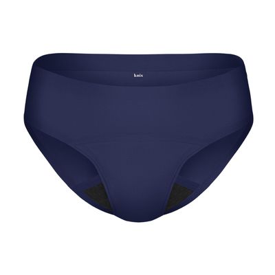 KNIX Super Leakproof Bikini - Period Underwear for Women - Machine Washable, Reusable - Midnight, Small (1 Pack)