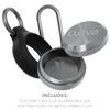 CURVD Premium Carrying Case  Durable Travel Keychain Container, Medicine Pill Organizer & Travel Pill Box, Small Waterproof Holder for Pills, Earplugs, Jewelry, Compatible with Loop, Vibes & Eargasm view 2