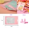 12pcs Pink Rolling Trays Combo Includes 7"x5.5" Metal Tray, Rolling Papers, 110MM Rolling Machine/Roller, Storage Box, Resealable Storage Bags, Rolling Kit for Home and Travel (L-Pink Kit) view 4