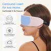 ALASKA BEAR Sleep Headphone Headband Bluetooth 5.2 HD Stereo Noise Reduction Eye Contour Built-in Mask w/Thin Speakers Wireless Audio Sports Headgear(Pink) view 3
