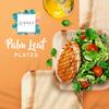 100% Natural 6 Palm Leaf Square Plate (100 pack), Compostable & Biodegradable Dinnerware for Catering, Birthdays, Halloween, BBQs, Thanksgiving, Alternative to Paper & Bamboo Plates Disposable view 3