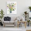 Abstract Bouquet Vase Floral, 36 x 48 Inch Canvas Wall Art view 2