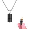 ASHILD Bulk Trench Lighters for Men - Vintage Wheeled Kerosene Stick Lighters, Small and Cool Design (No Gas) (Black) view 1