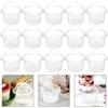 Healvian Dessert Plastic Bowl Treat Cups for Yogurt Pudding Cups Disposable Ice Cream Lids view 4
