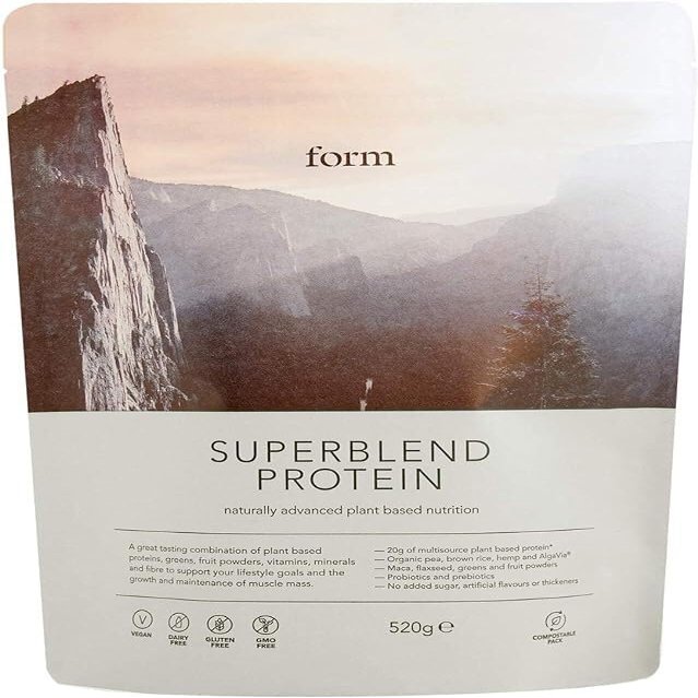 Form Superblend Protein - Vegan Protein Powder with Superfoods, Vitamins and Minerals - 20g of Plant Based Protein per Serving (Chocolate Peanut)
