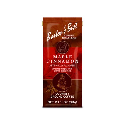 Bostons Best Coffee - Maple Cinnamon Flavored Delicious Gourmet Premium Ground Coffee, 11 oz. / 311 g Coffee Bag