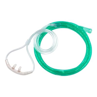Salter Labs 25pk 7Ft Salter Style High Flow Adult Oxygen Nasal Cannula with Safe 3-Channel Design, Standard Connector 16SOFT-HF-7-25