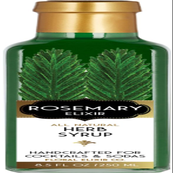 Floral Elixir Co. - All Natural HERB Syrup for Cocktails & Sodas, 8.5 oz (Rosemary)