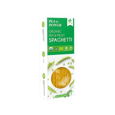 Organic Food - Organic Pea & Millet Spaghetti, USDA Organic, Non-GMO, Vegan, Gluten-Free, Pea is Power (12)