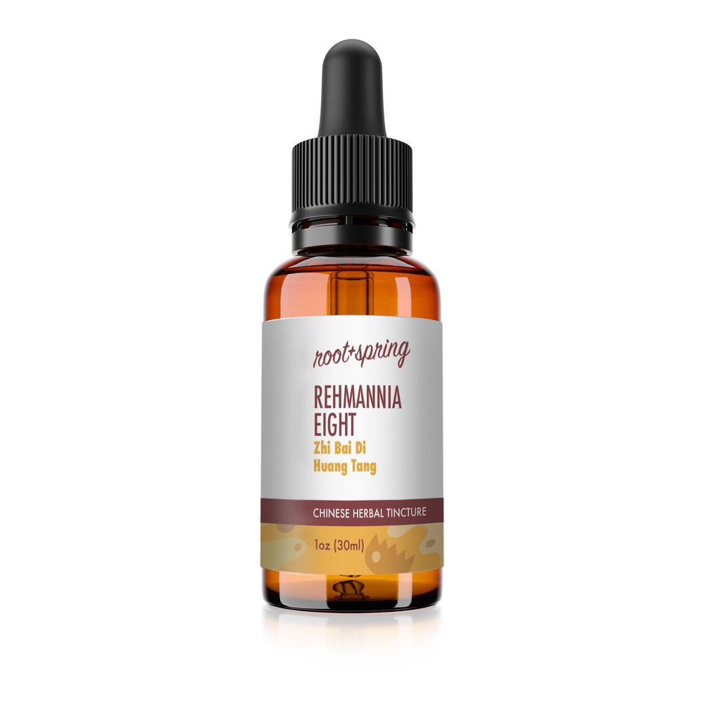 root + spring Rehmannia Eight - Zhi Bai Di Huang Tang - Herbal Tincture (Liquid Extract) - Zhi Bai Di Huang Wan Concentrate with Dropper - Natural TCM Herb Blend Supplement 1 oz
