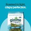 Gimme Seaweed - Sea Salt - Organic Roasted Seaweed Sheets - Keto, Vegan, Gluten Free - Great Source of Iodine & Omega 3s - Healthy On-The-Go Snack for Kids Adults 4 Count view 3