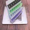 7 Day Weekly Pill AM PM Organizer, ShysTech Large Pill Case Pill Box for Pills/Vitamin/Supplements/Medication (Blue/Green) view 3