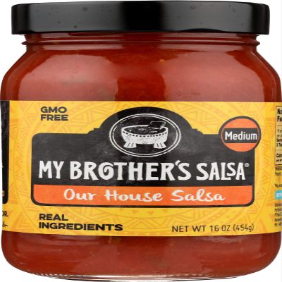 My Brother's Salsa Medium Our House Salsa, Simple & Balanced, Non-GMO, 16 Ounce (Pack of 6)