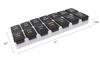 7 Day Weekly Pill AM PM Organizer, ShysTech Large Pill Case Pill Box for Pills/Vitamin/Supplements/Medication (Separable, Small Black) view 2