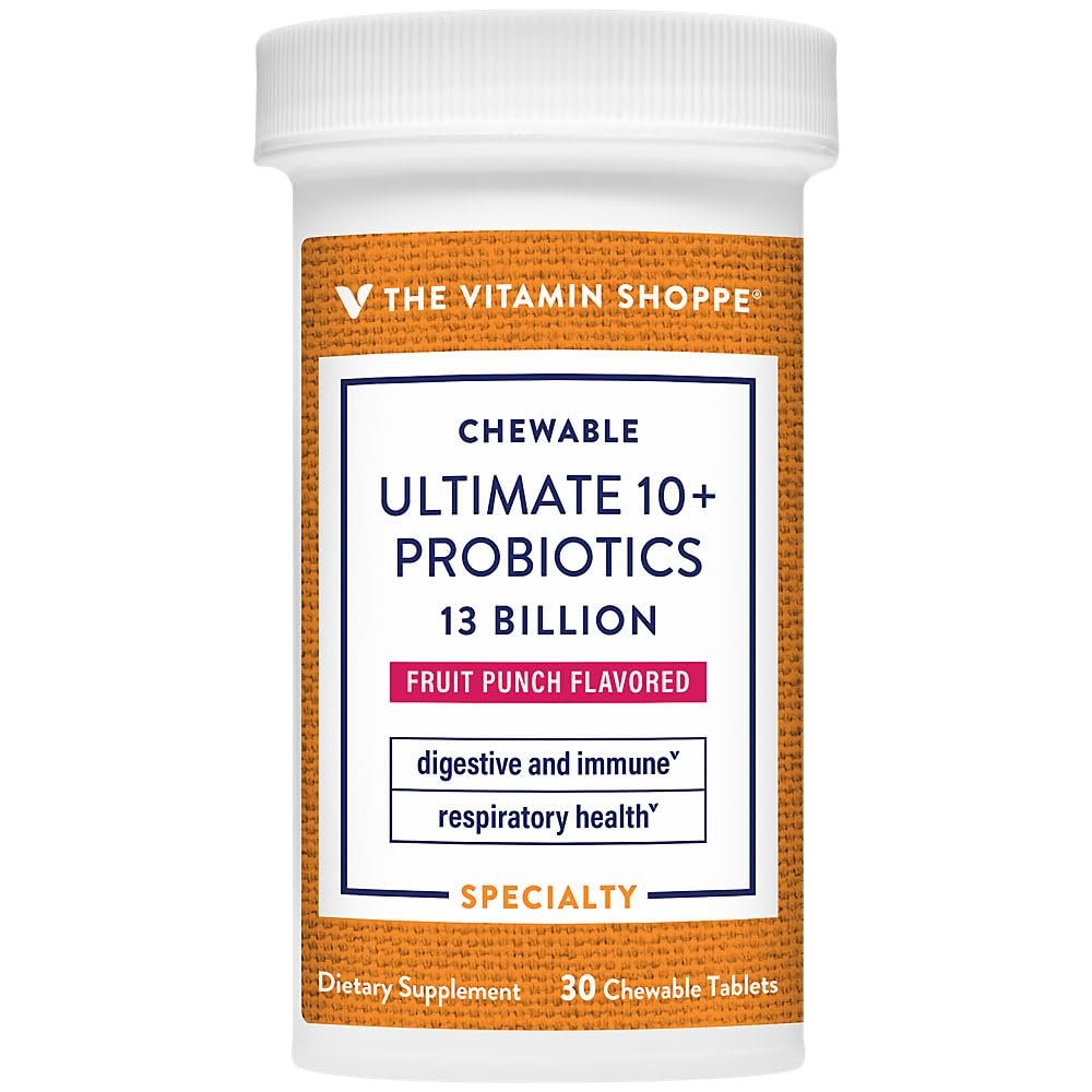 The Vitamin Shoppe Ultimate 10+ Probiotics 13 Billion CFU - 10 Probiotic Strains for Digestive Health, Immune & Gut Support