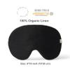 2-PACK Linen Eye Sleep Mask Oversized for sleeping Organic Oeko-TEX Standard Blackout Eye Shade cover Adjustable strap Breathable Travel Meditation Essential Gift idea Woman Man (Green+Olive) view 2