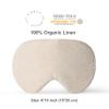2-PACK Linen Eye Sleep Mask Oversized for sleeping Organic Oeko-TEX Standard Blackout Eye Shade cover Adjustable strap Breathable Travel Meditation Essential Gift idea Woman Man (Green+Olive) view 3