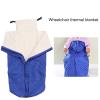 REUset Heavyweight Wheelchair Blanket - Machine Washable Fleece-Lined Wheelchair Cover Universal Wheelchair Accessory for Windproof Universal Legs and Feet view 4