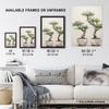 Artery8 Japanese Bonsai Trees In Pots Oil Painting Pallet Knife Neutral Tone Textured Tree Artwork Large Wall Art Poster Print Thick Paper 18X24 Inch view 3