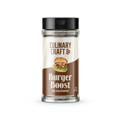 Burger Boost: Gourmet Burger Seasoning and Grilling Spice Mix by Culinary Craft Co - Elevate Your Grill Game with Artisanal Flavors - Perfect Blend for Burgers and More!