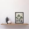 Artery8 My 3 Bonsai Trees Oil Painting Pallet Knife Neutral Tone Textured Tree Artwork Artwork Framed Wall Art Print A4 view 4