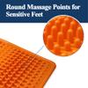 Fenzer Foot Massager Mat, Acupressure Relaxation Reflexology Mat for Plantar Fasciitis, Heel, Arch Pain & Stress (Orange) view 3