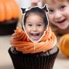 Custom Fun Face Personalized Cupcake Toppers - A Perfect Addition for Birthdays, Halloween, Christmas - Personalized Dessert Decorations (2) view 3