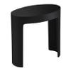 Black Matte Solid Surface Resin Bathroom/Shower Stool Acacia Rust Resistant view 3