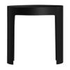 Black Matte Solid Surface Resin Bathroom/Shower Stool Acacia Rust Resistant view 4