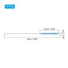 PATIKIL 10"x3/8" Long Straw Brush, 5 Pcs Drinking Straw Cleaning Brush Nylon Pipe Tube Cleaner Brush for Cleaning Straws Pot Spout, Blue view 2