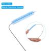 PATIKIL 10"x3/8" Long Straw Brush, 5 Pcs Drinking Straw Cleaning Brush Nylon Pipe Tube Cleaner Brush for Cleaning Straws Pot Spout, Blue view 3