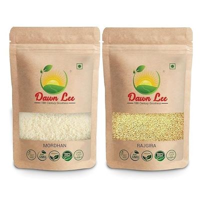 Dawn Lee Mordhan - Sama - Samvat Chawal - Premium - Samo Rice - Vrat wale Chawal- (400 Gm) & Rajgira Amaranth Seeds (200gm) - Mordhan Rajgirha for Fast Rajgira