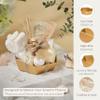 Boxes Craftory Pack of 5 Empty Baskets for Gifts - Containers Ideal for Christmas and Wedding - 8" x 6.69" x 2.75" Gold view 3